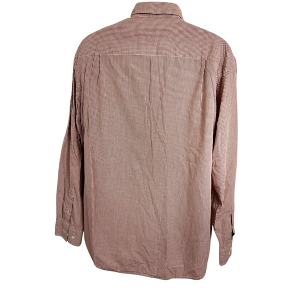 Men's J. Crew Red Plaid Button Down Shirt Sz L Long-Sleeve Pocket Cotton - Picture 6 of 7